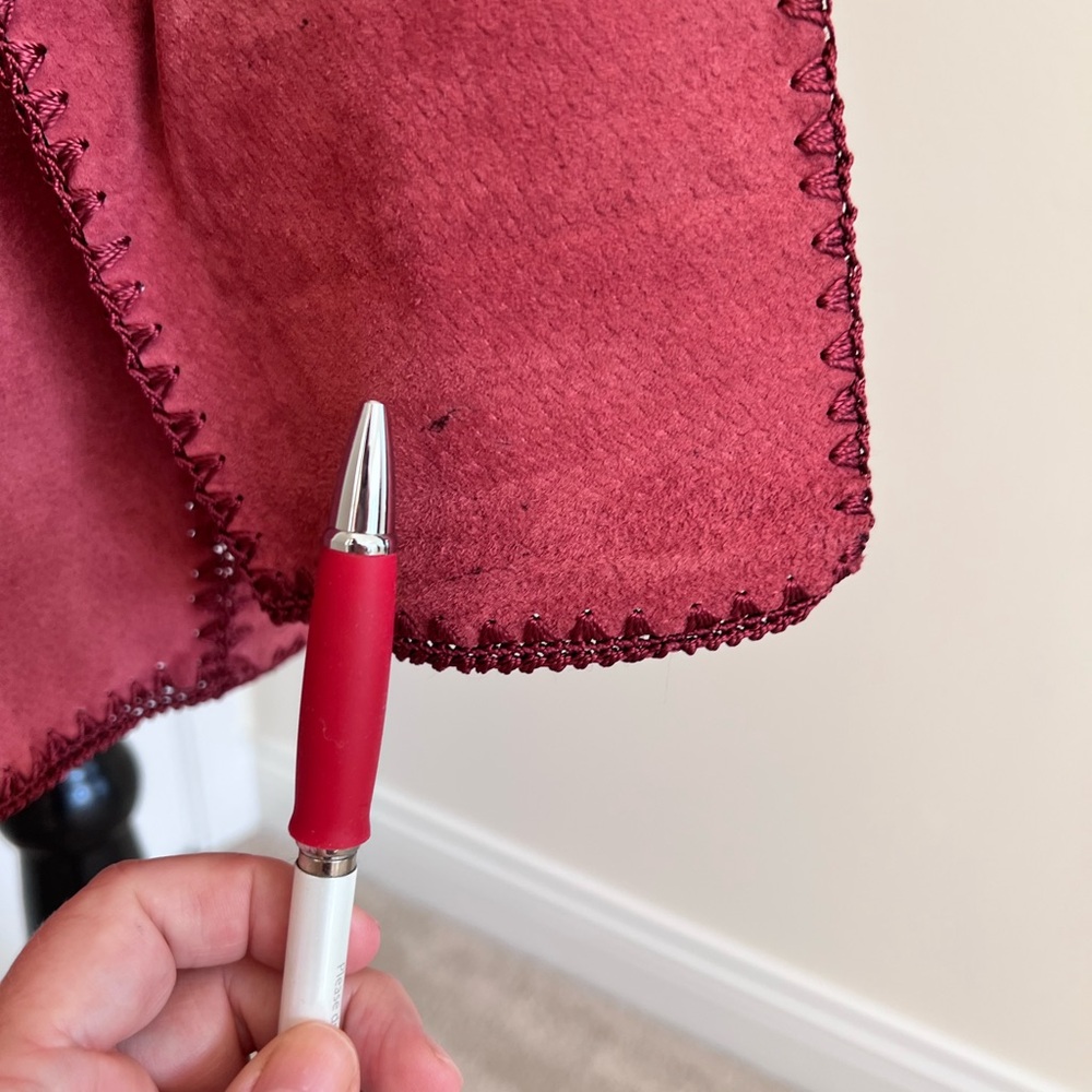 Vintage Patchwork Style Suede Jacket W/ Embroider… - image 4